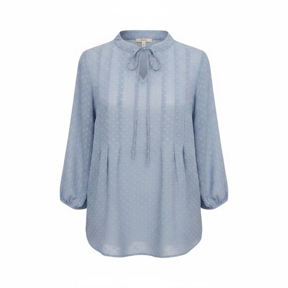 Charming Charlie Tops - 4/$35 Charming Charlie Shear Gray Blouse sz S